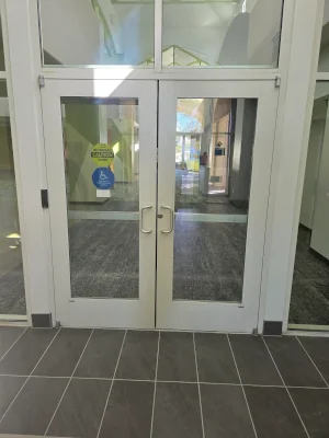 Automatic door installation